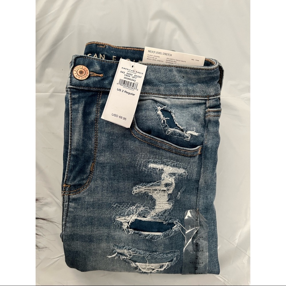 American Eagle Patch Hi-Rise Jegging